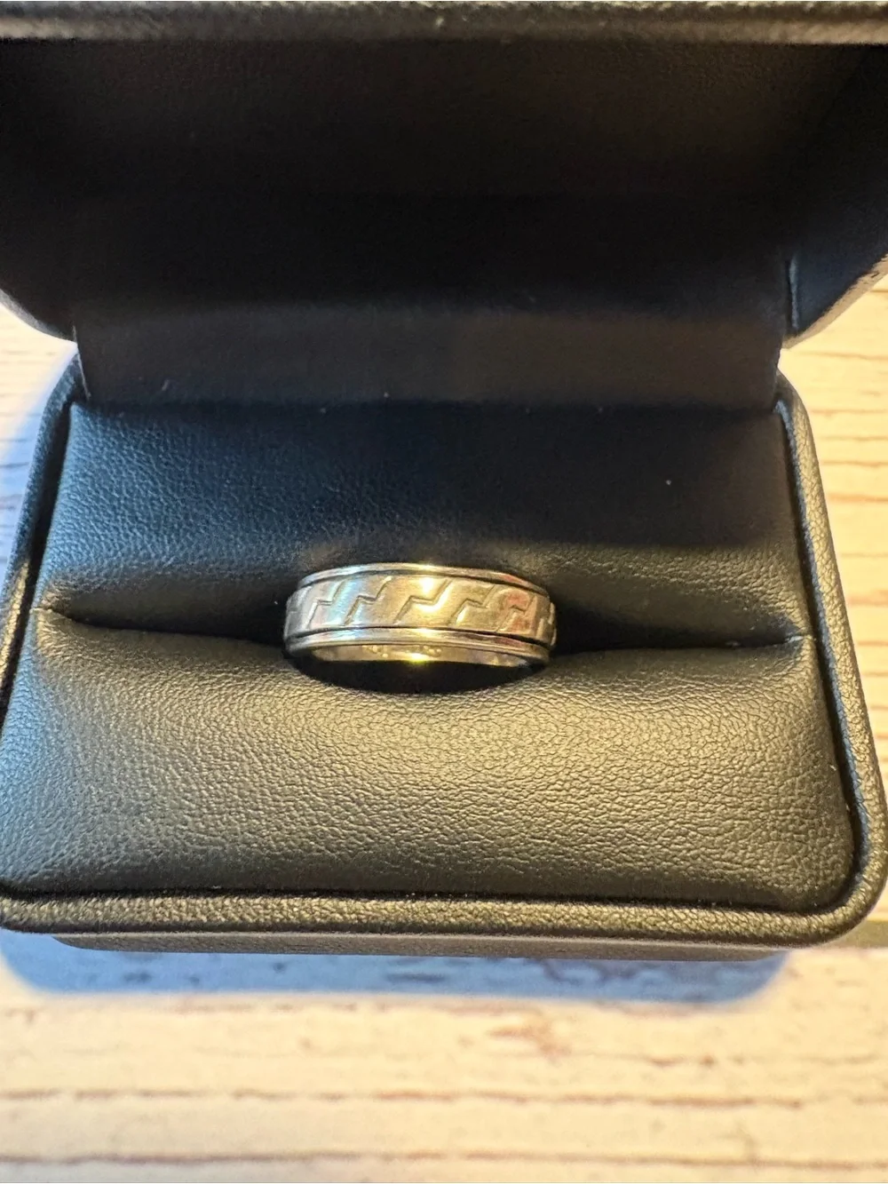 Vintage 925 Sterling Silver Spinner Ring - Size 8/8.5